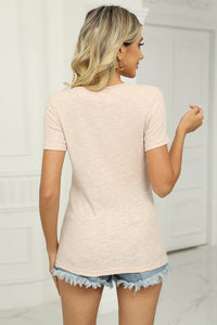 Twisted V-Neck T-Shirt