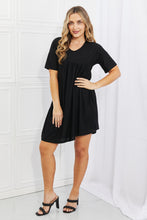 Load image into Gallery viewer, BOMBOM Another Day Swiss Dot Casual Dress in Black