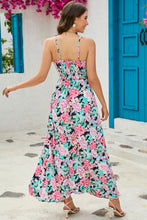 Load image into Gallery viewer, Floral Spaghetti Strap Surplice Neck Maxi Dress