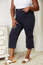 Load image into Gallery viewer, Judy Blue Full Size High Waist Tummy Control Garment Dyed Wide Cropped Jeans