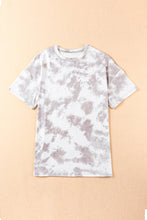 Load image into Gallery viewer, Tie-Dye Round Neck Short Sleeve Tunic Tee