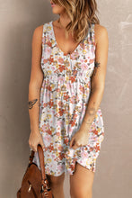 Load image into Gallery viewer, Printed Button Down Sleeveless Magic Dress